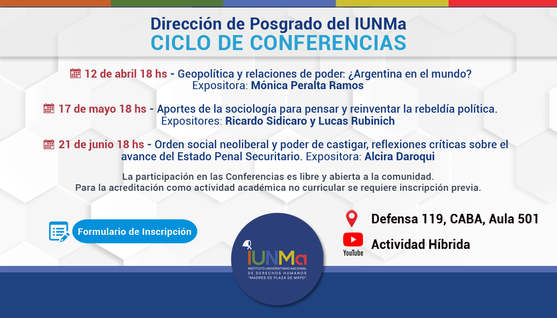 Charlas Posgrado IUNMa